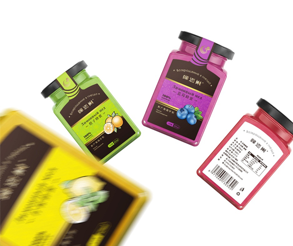 蜂還巢俄羅斯彩色蜂蜜包裝設(shè)計